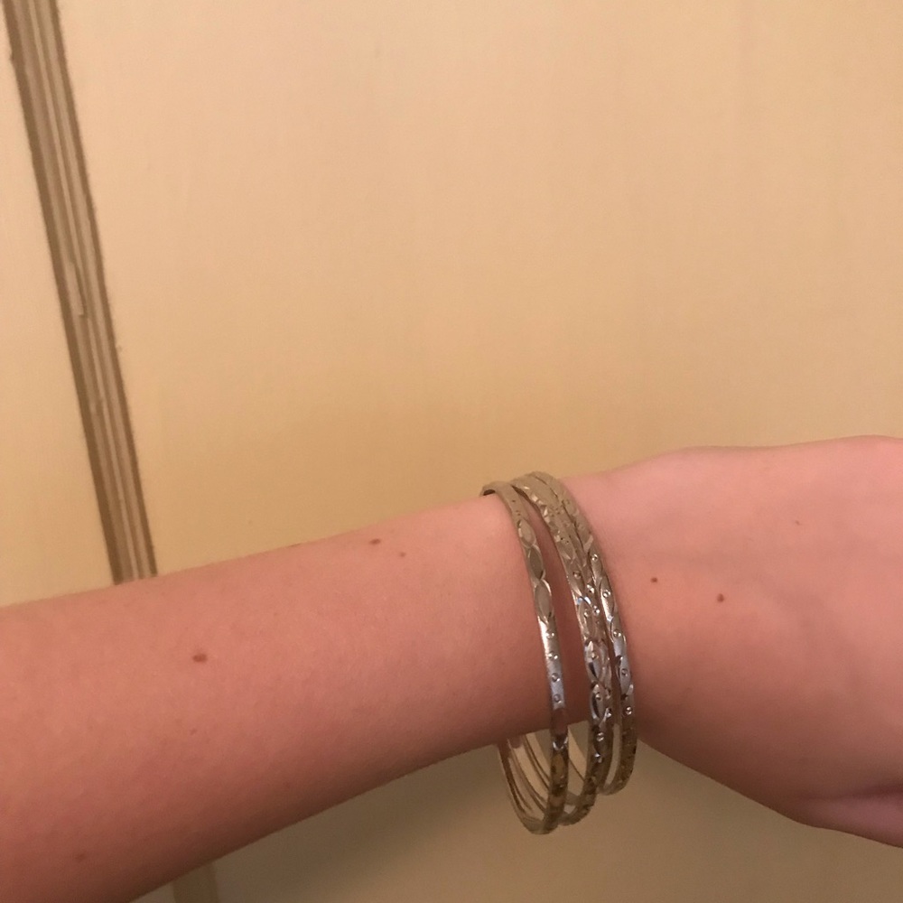 Silver Bangle Bracelet